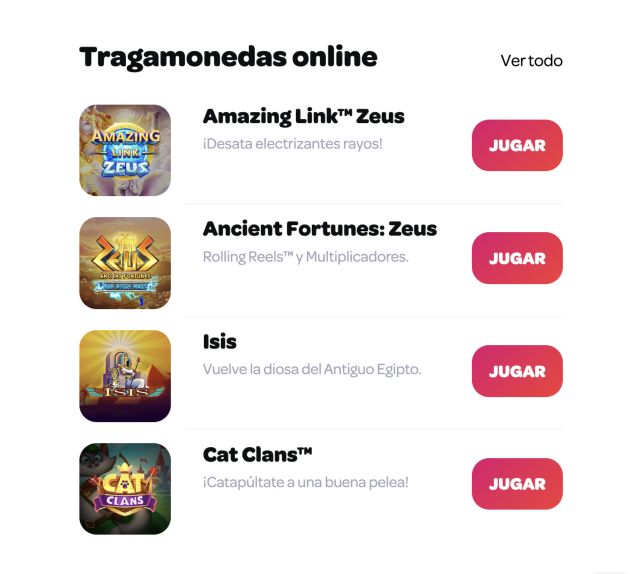 Tragamonedas Spin Casino